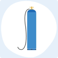 Diagram of an oxygen tank Diagram of an oxygen tank