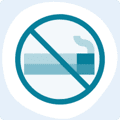 Diagram of no smoking symbol Diagram of no smoking symbol
