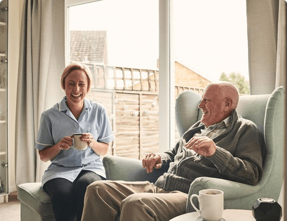 Man and woman laughing Man and woman laughing