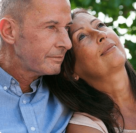 Mature couple looking peaceful Mature couple looking peaceful