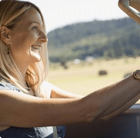 Woman driving car Woman driving car